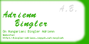 adrienn bingler business card